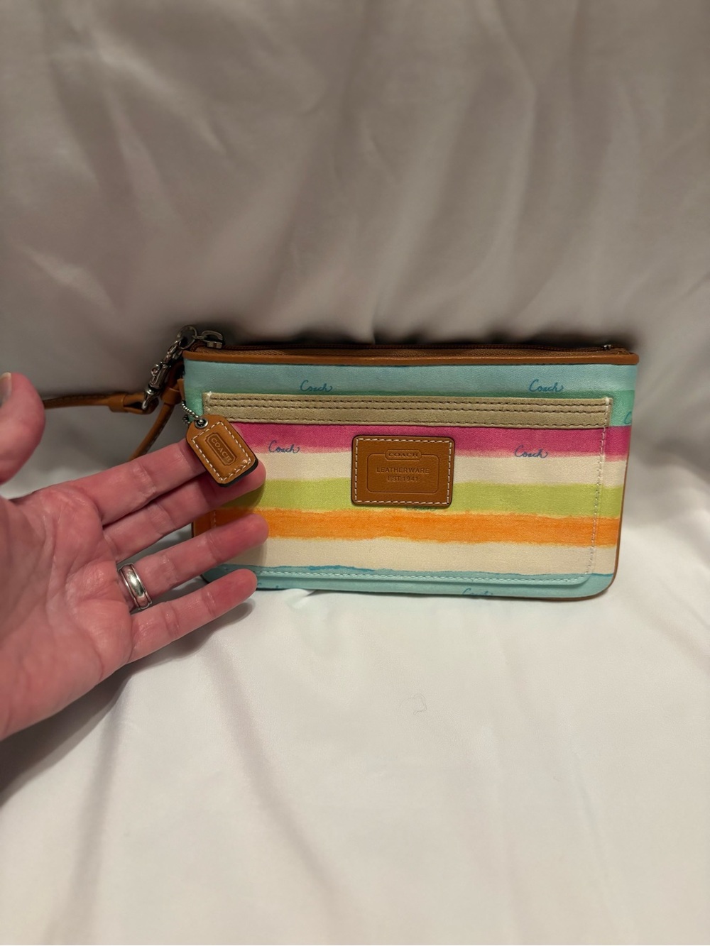 Coach Hampton Watercolor Wristlet - Picture 2 of 4